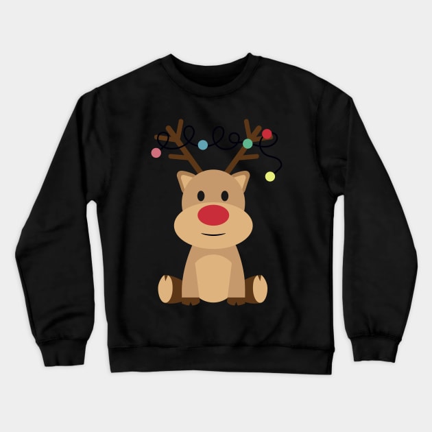 Reindeer Christmas Crewneck Sweatshirt by Clothes._.trends